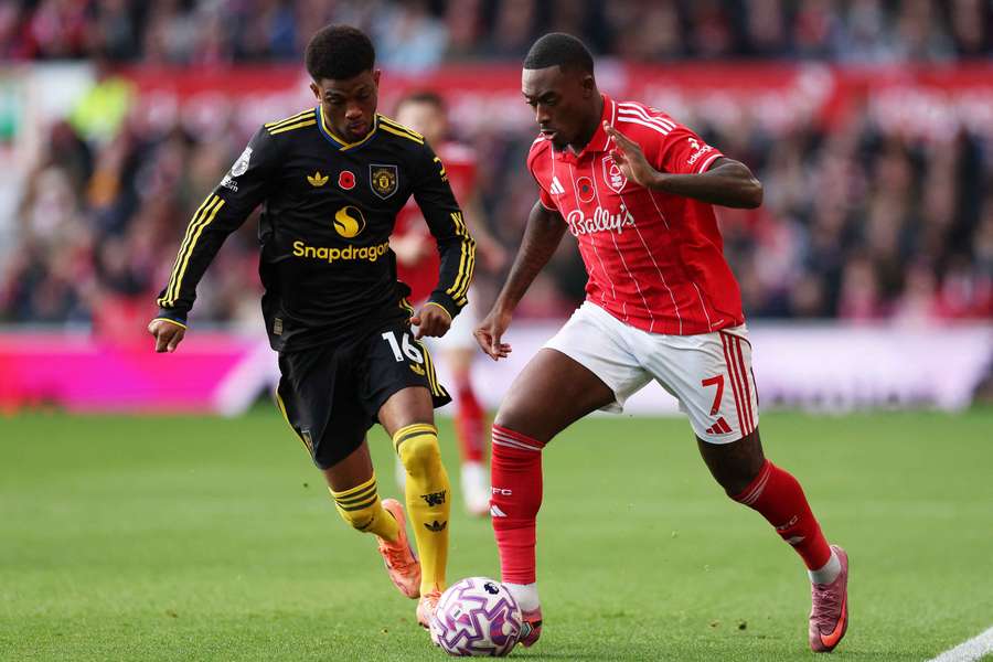 Amad Diallo (dreapta) a marcat golul egalizator pentru Man United