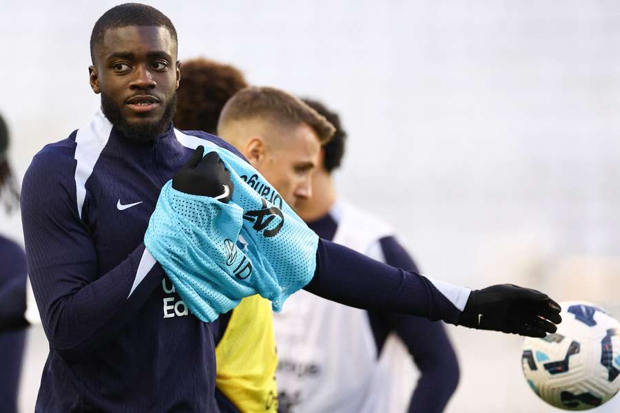 Dayot Upamecano avec les Bleus lors du dernier rassemblement. 