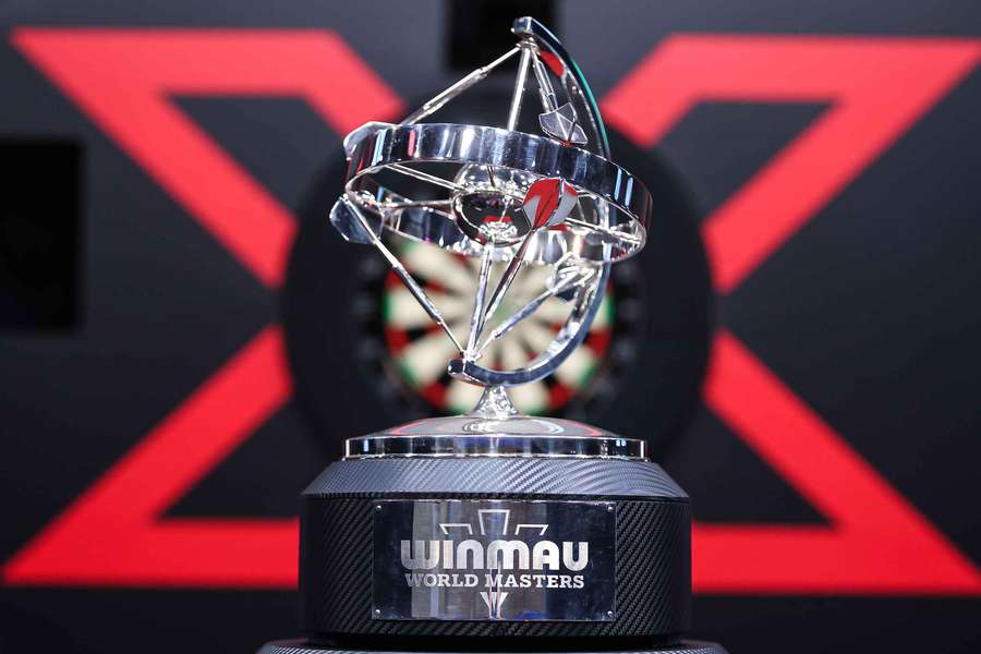 Die Trophäe des PDC World Masters.