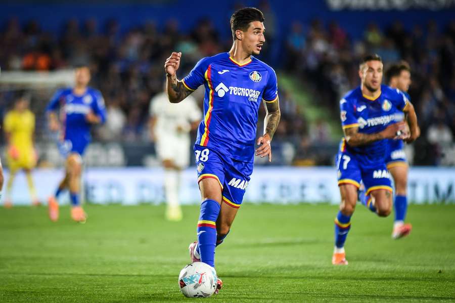 Álex Sancris, con el Getafe Álex Sancris, con el Getafe