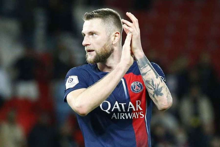 Slovenský obránce Milan Škriniar v barvách francouzského PSG