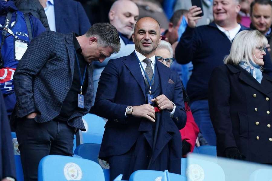 Roberto Di Matteo en avril 2022 lors de Manchester City - Real Madrid en C1.