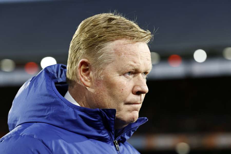 Koeman tijdens EK-kwalificatie wedstrijd tegen Gibraltar op 27 maart