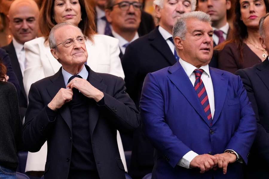 Florentino Perez și Joan Laporta Florentino Perez și Joan Laporta