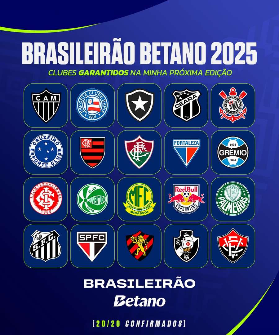 Veja o calendário completo do futebol em 2025