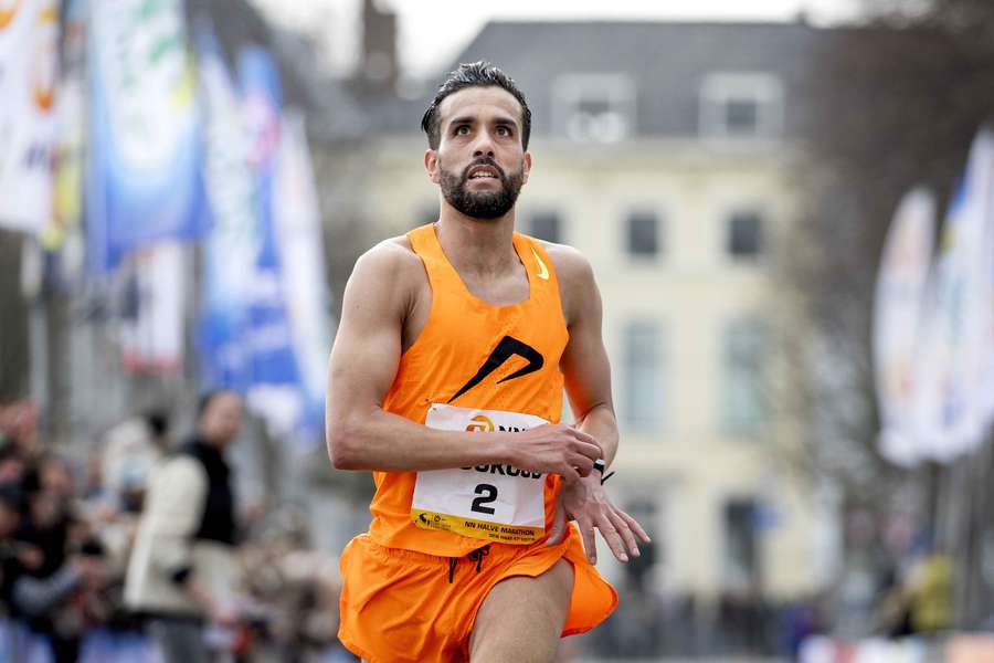 Khalid Choukoud tijden de City-Pier-City Loop in Den Haag in 2023.