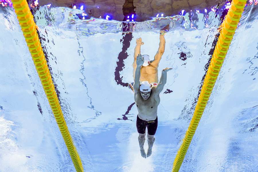 Ahmed Hafnaoui não quis falar com a imprensa após a prova