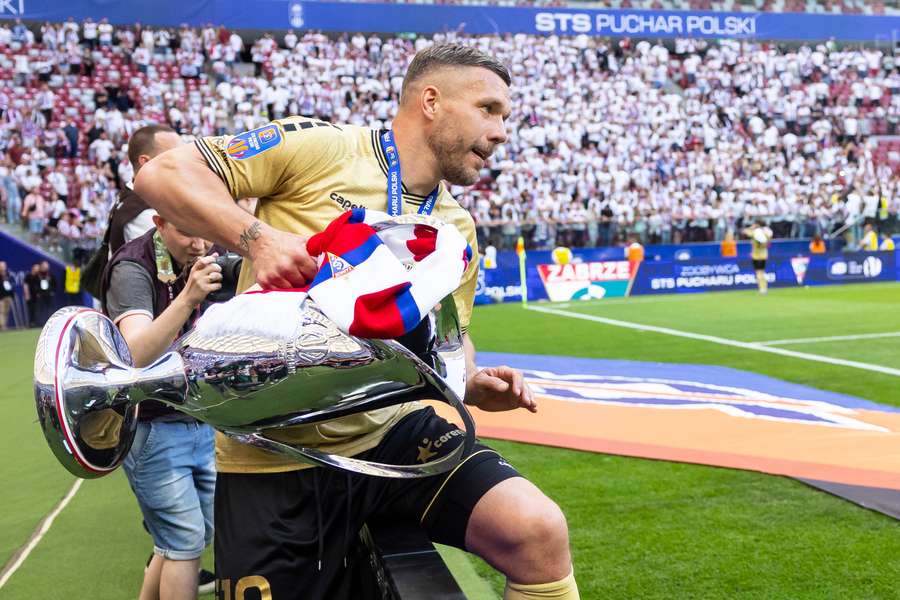 Podolski o triumfie Górnika: coś pięknego! Plan był taki, że to ostatni sezon