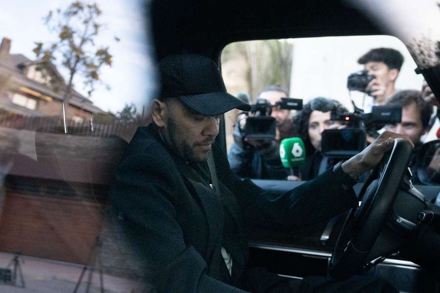 Dani Alves depois de ter sido absolvido