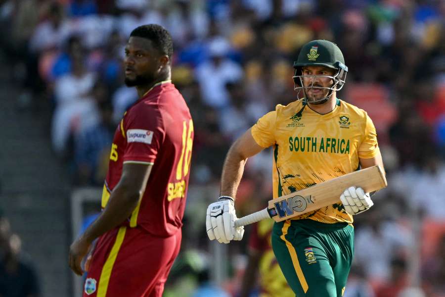 Captain Aiden Markram top-scored for South Africa in their chase