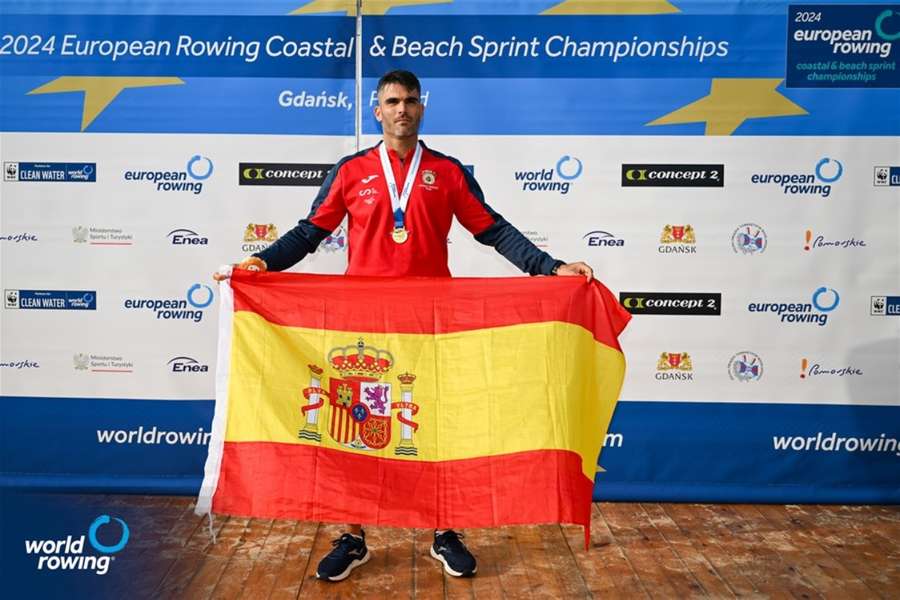 Adrián Miramón, cuando ganó el oro del Europeo 2024