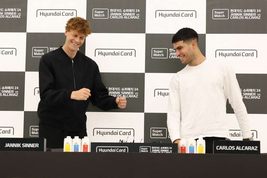 Sinner e Alcaraz a Seul