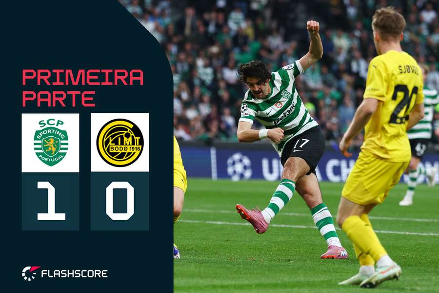 Trincão desperdiçou duas grandes ocasiões no arranque do encontro