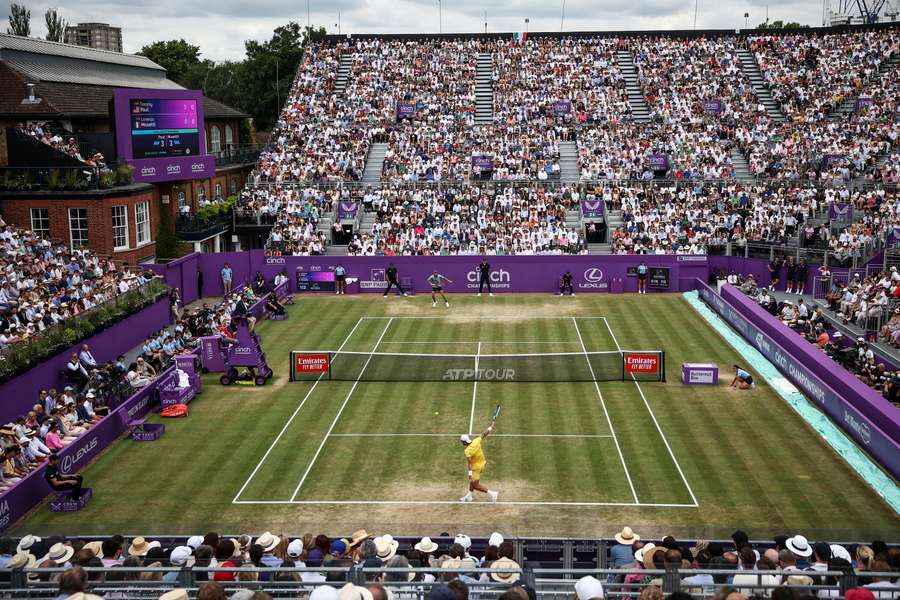 A general view of the Queen's Club in London A general view of the Queen's Club in London
