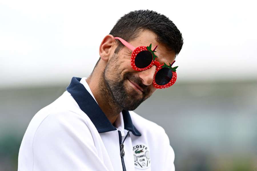 Djokovic, con un 'look' peculiar