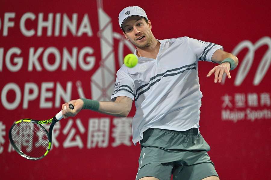 Botic van de Zandschulp during the match against Jan-Lennard Struff Botic van de Zandschulp during the match against Jan-Lennard Struff