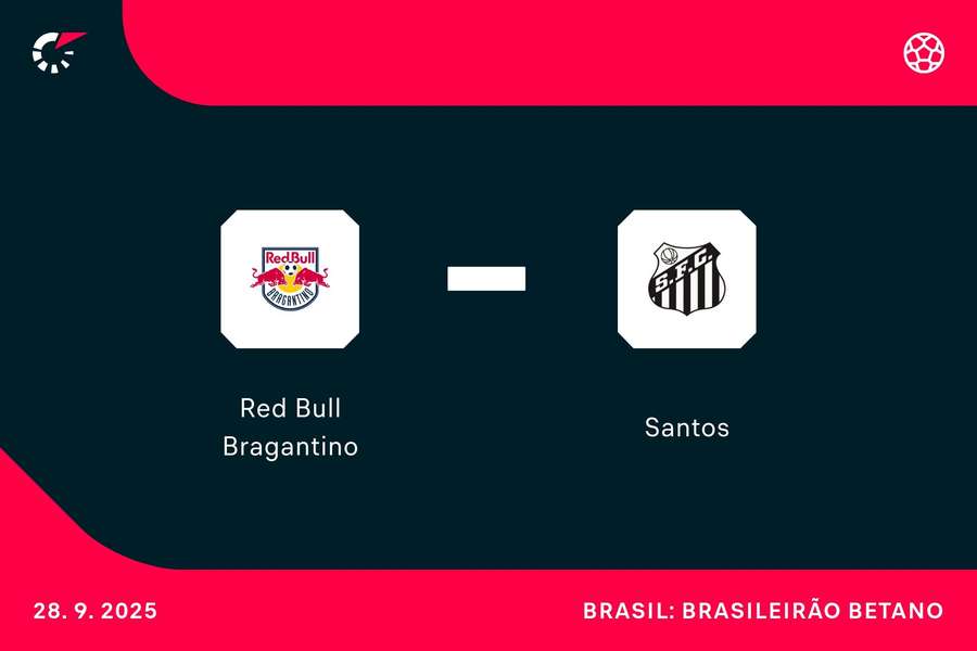 Red Bull Bragantino e Santos fazem duelo paulista no Brasileirão