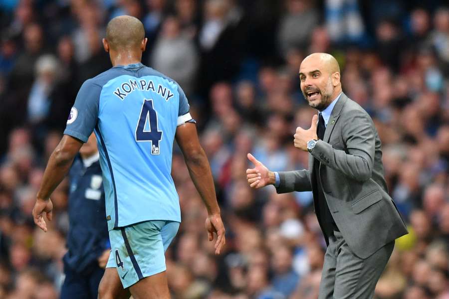 Guardiola y Kompany Guardiola y Kompany