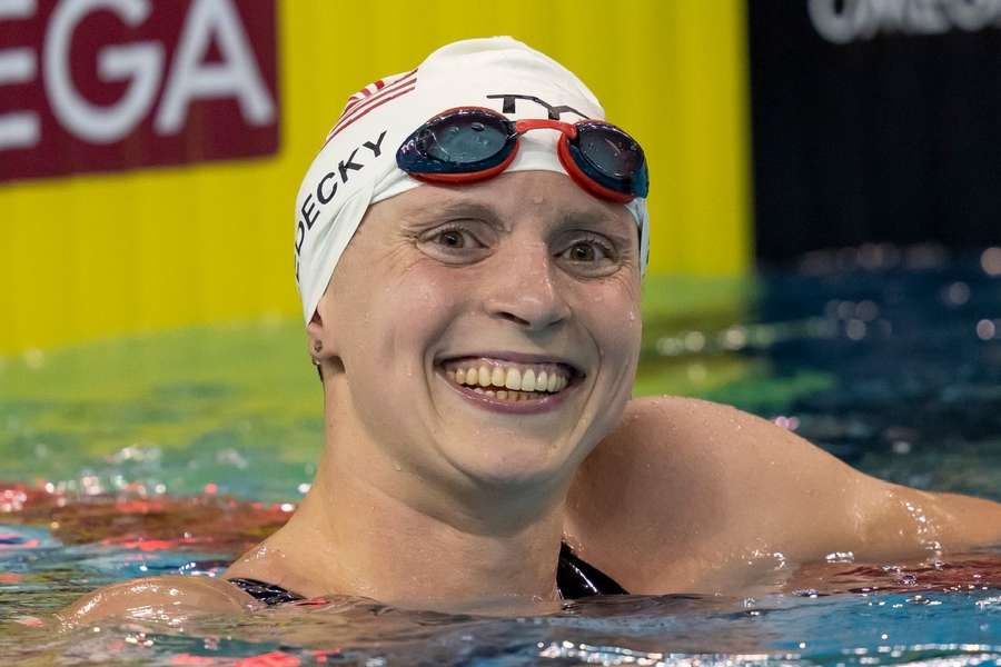 Katie Ledecky a terminat cursa din Canada în 15:08.24.