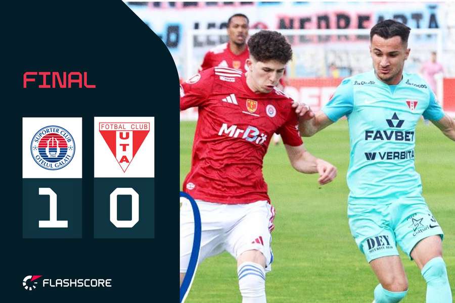 Oțelul se impune la Galați în fața liderului UTA