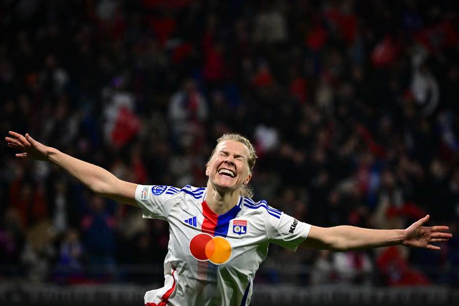 Hegerberg celebrates her goal