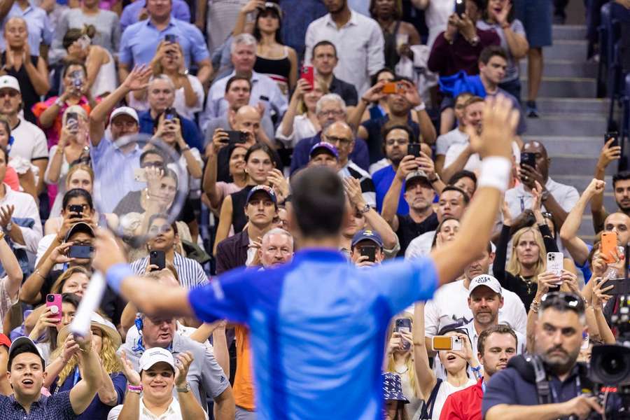 Djokovic continua a jogar bem no Open dos Estados Unidos.