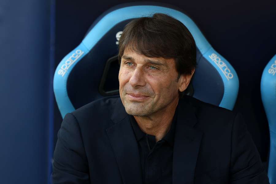 Antonio Conte looks on during the Serie A match between Napoli and Udinese Antonio Conte looks on during the Serie A match between Napoli and Udinese