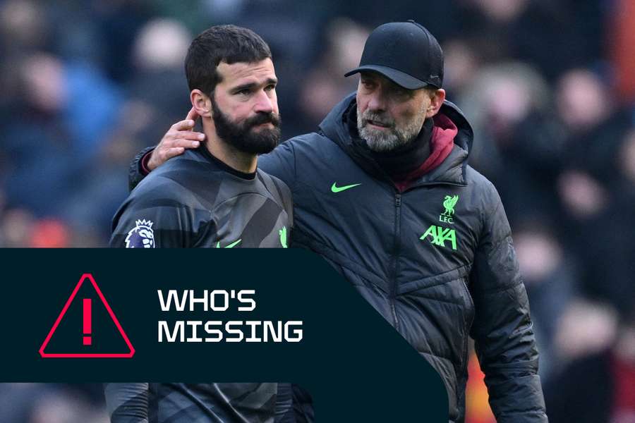 Liverpool goalkeeper Alisson Becker suffered a hamstring injury against Man City and will sidelined for at least another week