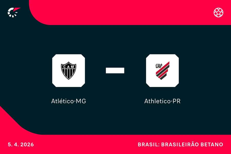 Atlético-MG e Athletico-PR se enfrentam neste domingo (5), às 17h30, na Arena MRV Atlético-MG e Athletico-PR se enfrentam neste domingo (5), às 17h30, na Arena MRV