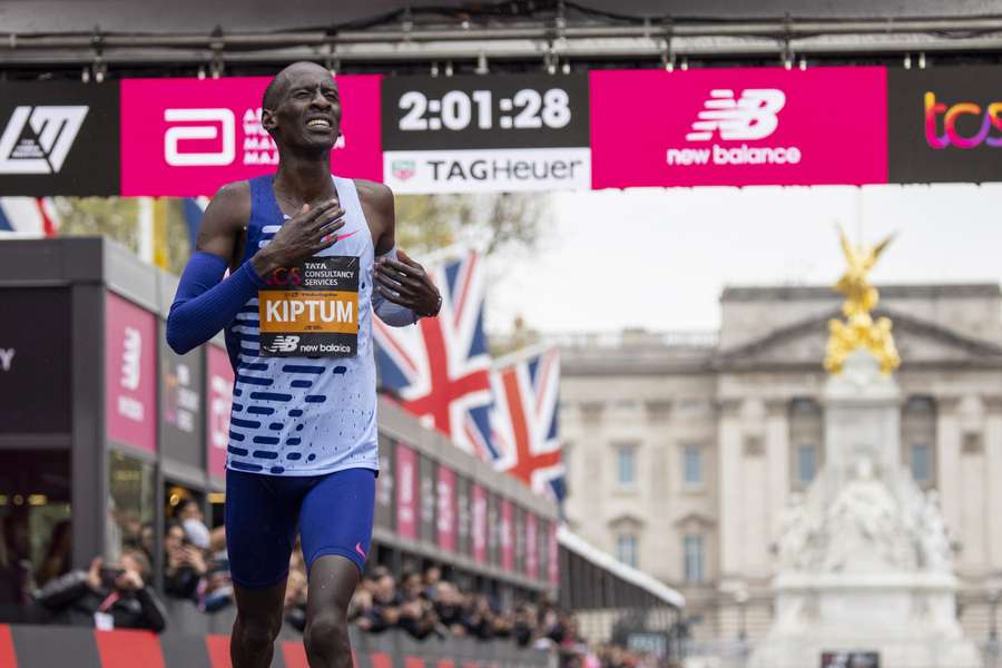 Kiptum tijdens de London Marathon van 2023