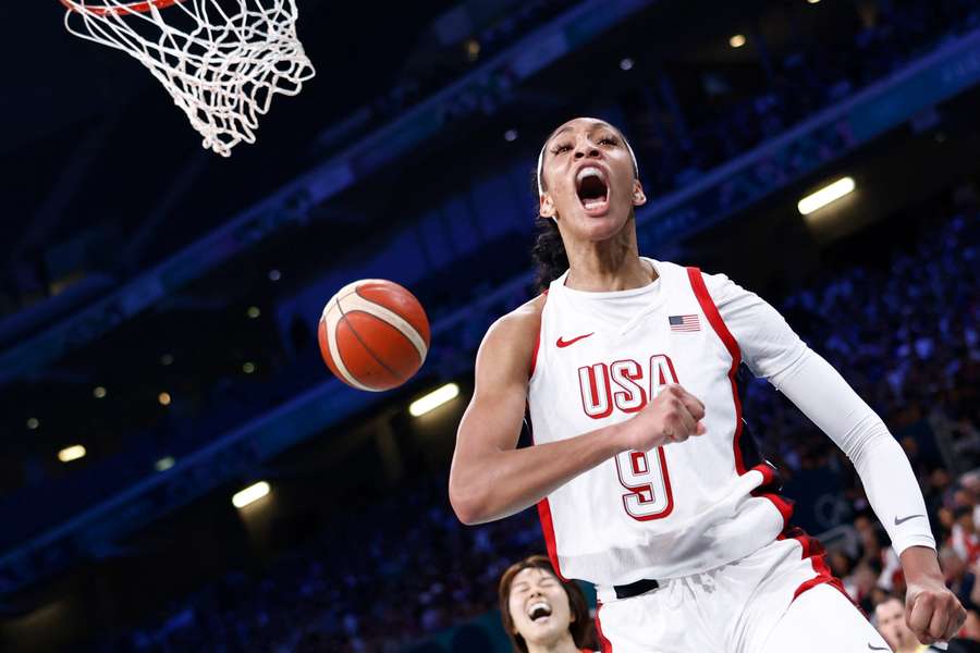 A'ja Wilson brilhou pelos Estados Unidos