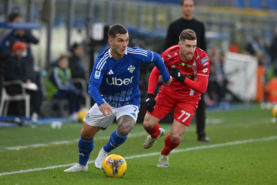 Strefezza e Kyriakopoulos durante Como-Monza