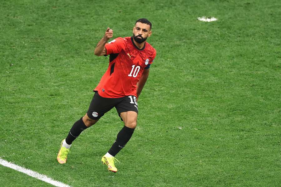 Mo Salah bejubelt seinen Treffer gegen Neuseeland Mo Salah bejubelt seinen Treffer gegen Neuseeland