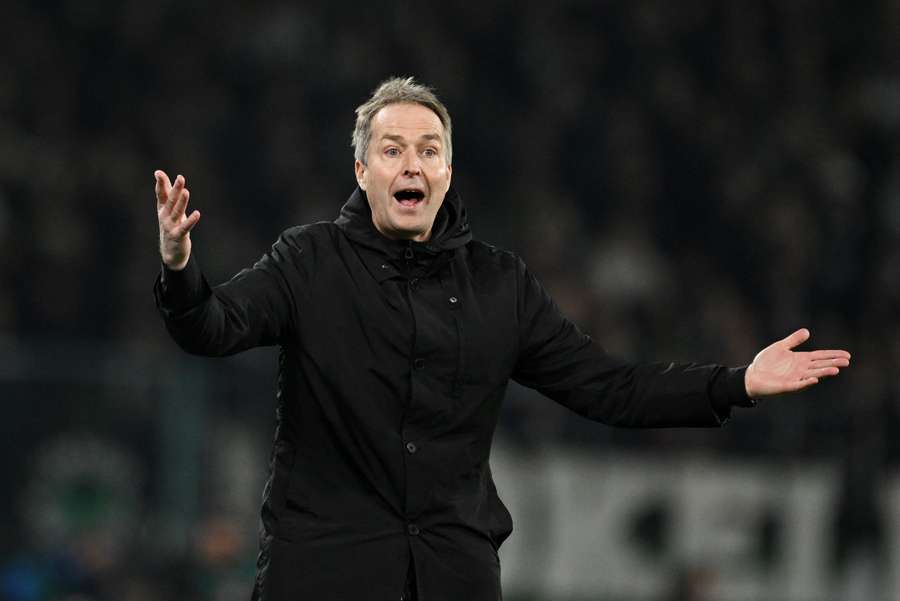 Kasper Hjulmand war mit der Leistung seiner Werkself in Mönchengladbach nicht zufrieden.