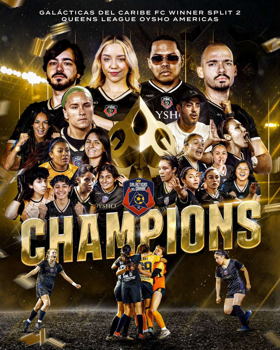 Galácticas del Caribe, campeonas de la Queens League Americas
