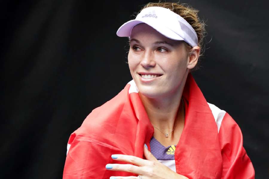 Denmark’s Caroline Wozniacki during the 2020 Australian Open