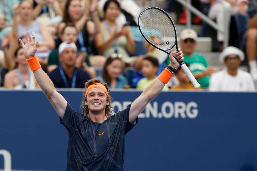 Rublev has now made it to the quarters of a Grand Slam nine times