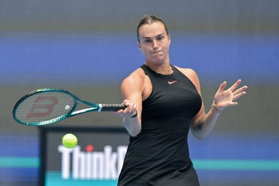 Belarus' Aryna Sabalenka hits a return to Thailand’s Mananchaya Sawangkaew