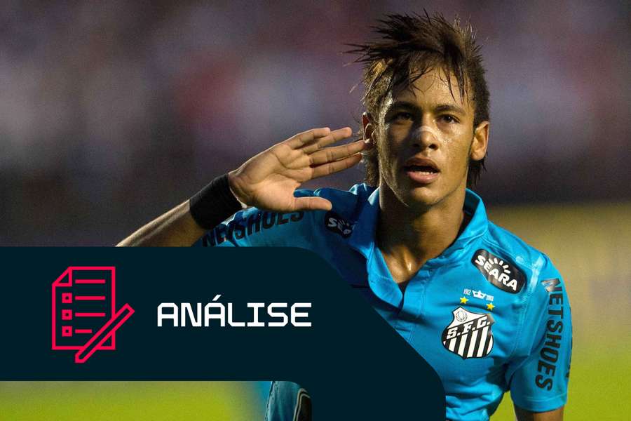 Neymar marcou um época no Santos, entre 2009 e 2013