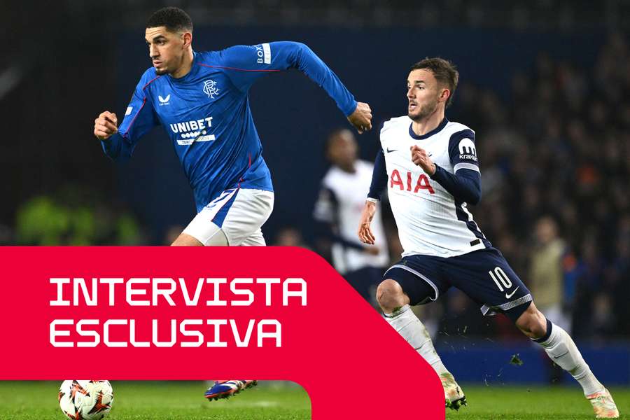 Leon Balogun in azione in Europa League contro il Tottenham