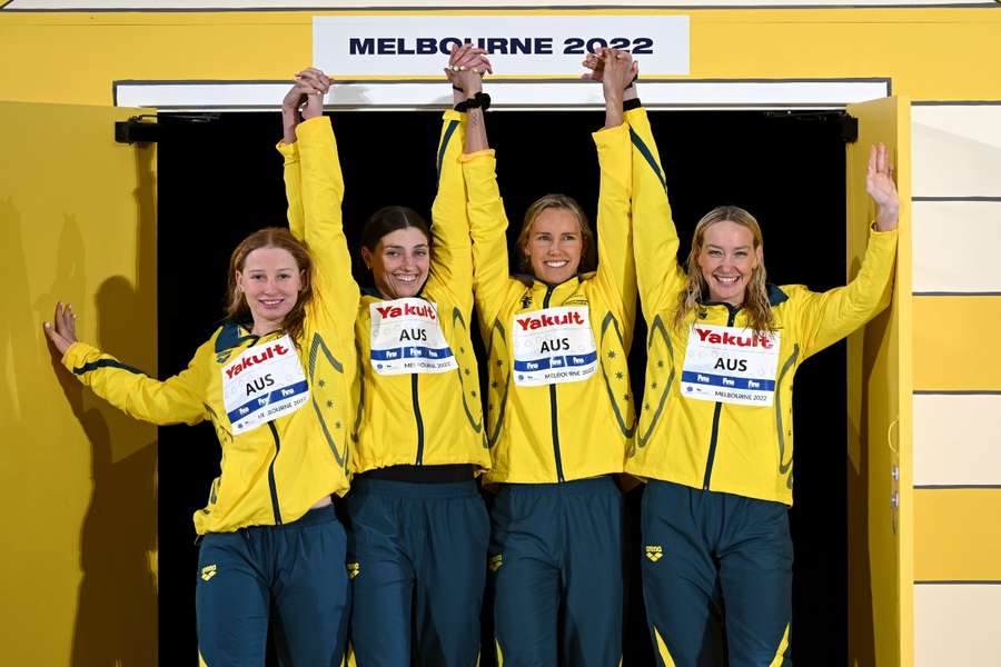 Australia shatter women's 4x100m freestyle relay world record