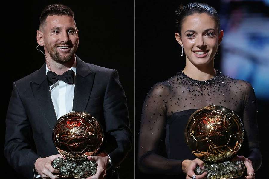 Aitana Bonmatí en Lionel Messi wonnen de Ballon d'Or