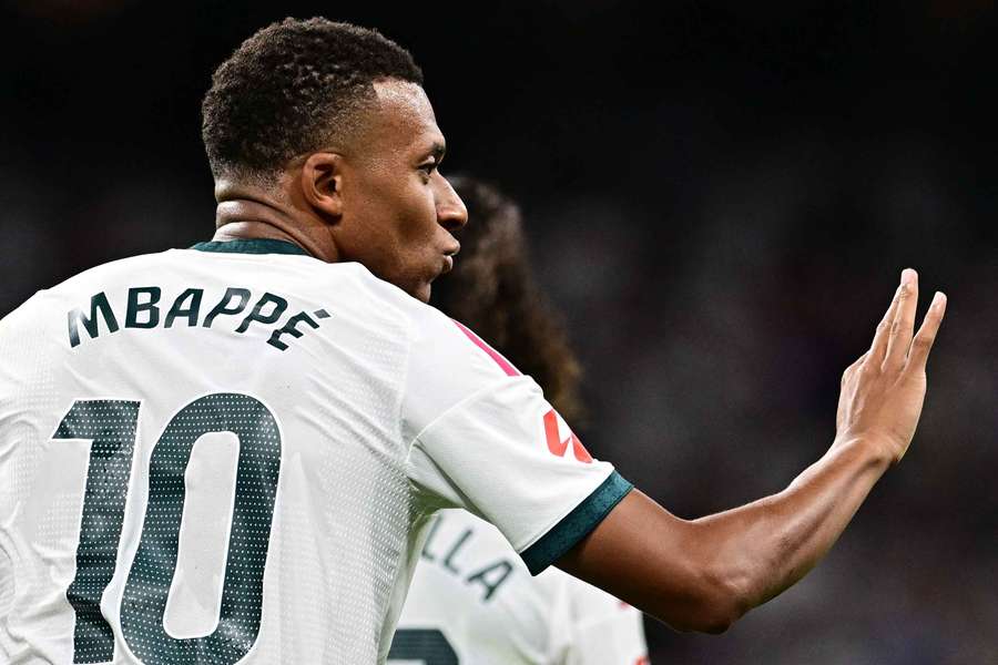 Kylian Mbappé avec le Real. Kylian Mbappé avec le Real.