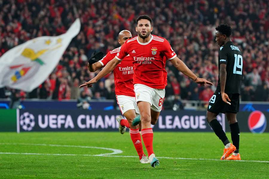 Benfica's Goncalo Ramos scored twice and assisted another in the Club Brugge rout