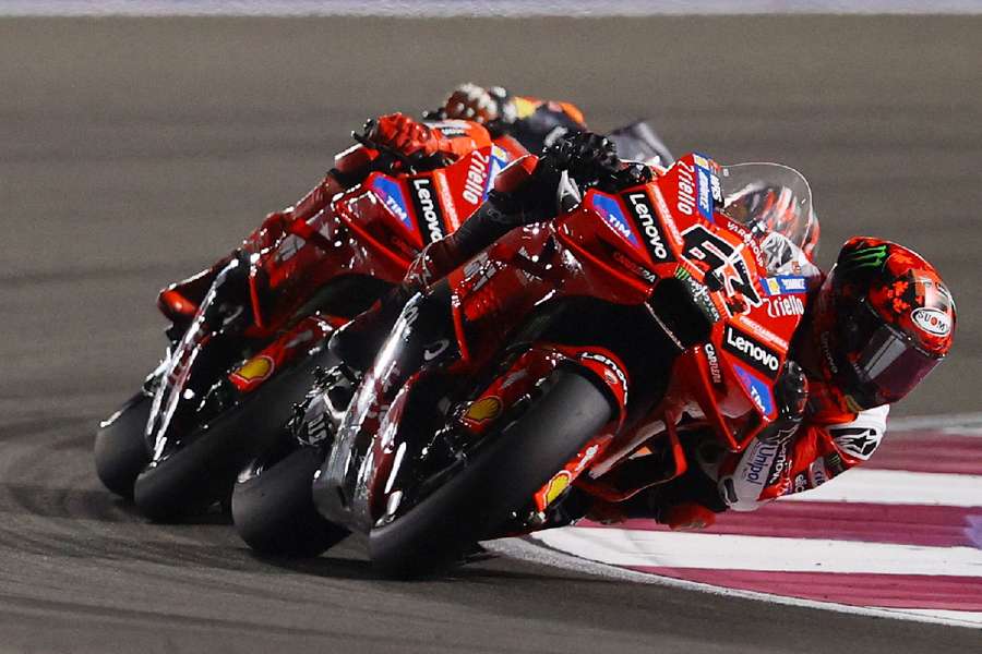 Francesco Bagnaia en acción