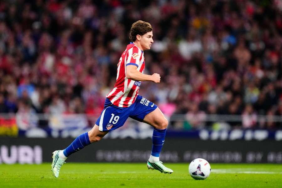 Julián Álvarez, durante el Atleti-Deportivo Julián Álvarez, durante el Atleti-Deportivo