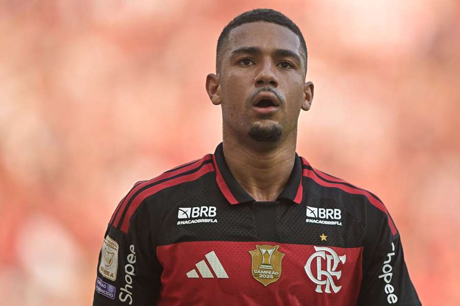 Samuel Lino na partida contra o Botafogo; Flamengo venceu por 3 a 0 Samuel Lino na partida contra o Botafogo; Flamengo venceu por 3 a 0
