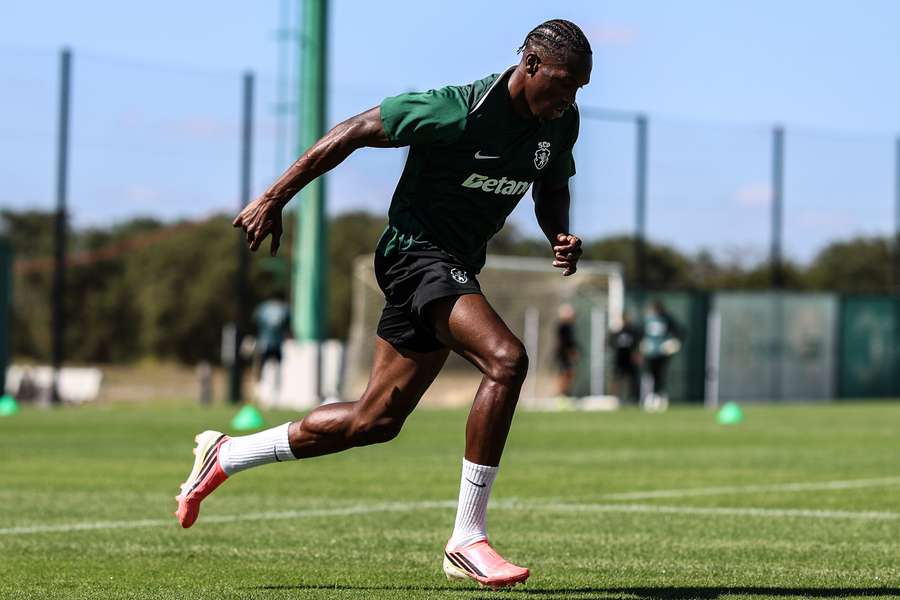 Ibrahima Ba no treino do Sporting Ibrahima Ba no treino do Sporting