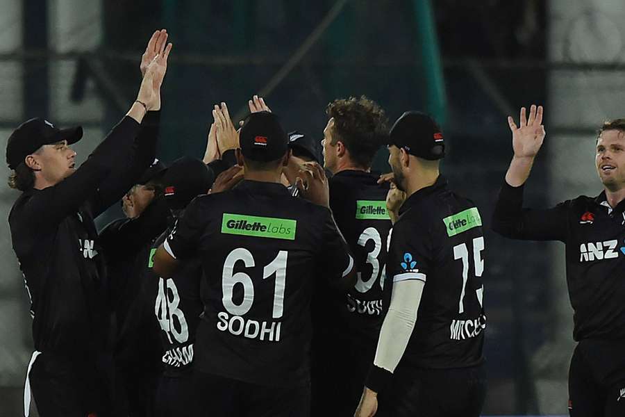 New Zealand celebrate levelling the series