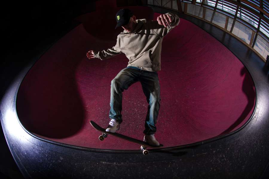 Aurélien Giraud, sur sa piste fétiche.